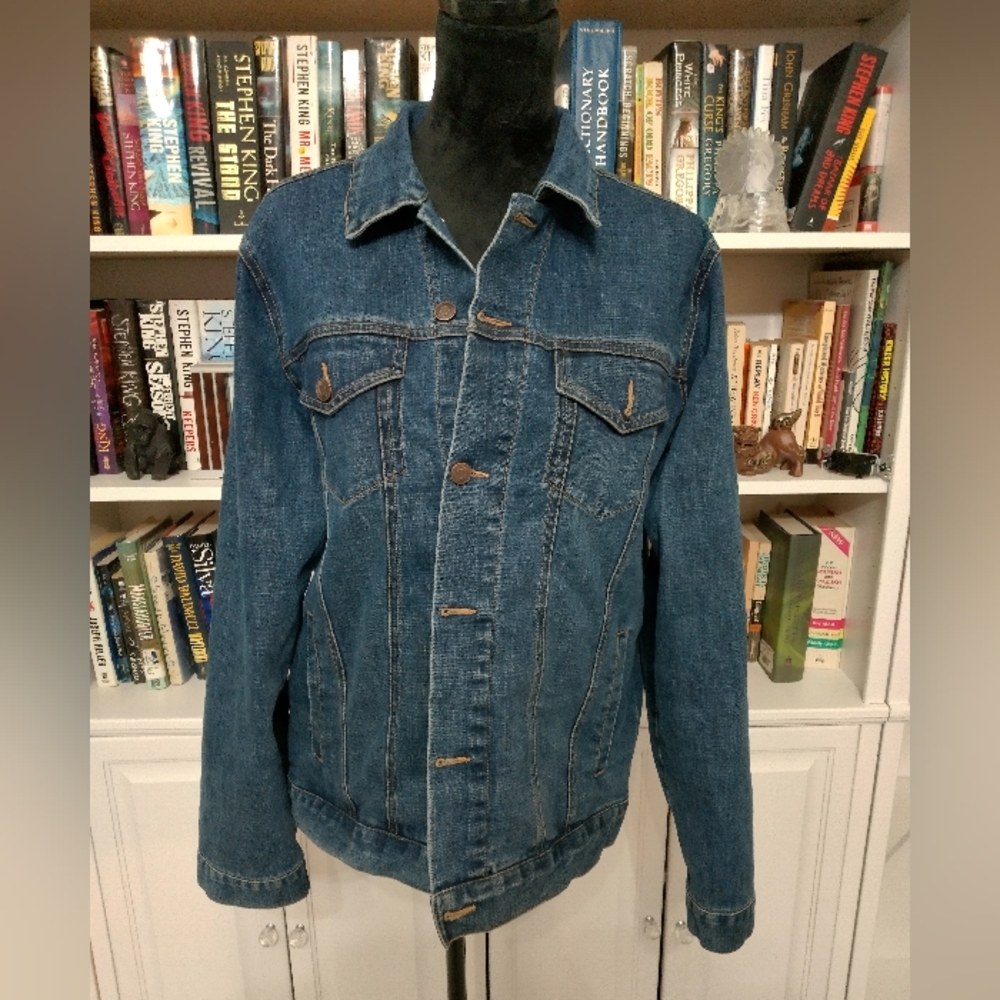 Hard Rock Myrtle Beach unisex denim jacket sz L EUC